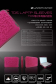 Чехол для MacBook 13.3" "Геральдика" (цвет - красно-розовый)