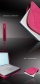 Чехол для MacBook 13.3" "Геральдика" (цвет - красно-розовый)