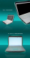 Чехол для MacBook 13.3", "Лого" (цвет - зеленый)