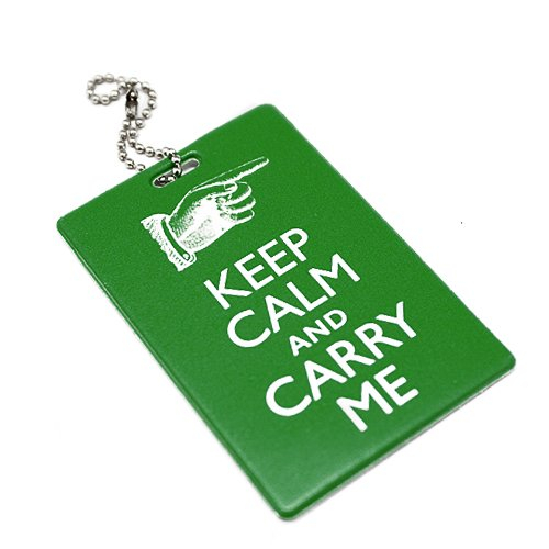 Бирка на багаж "Keep calm & Carry me"