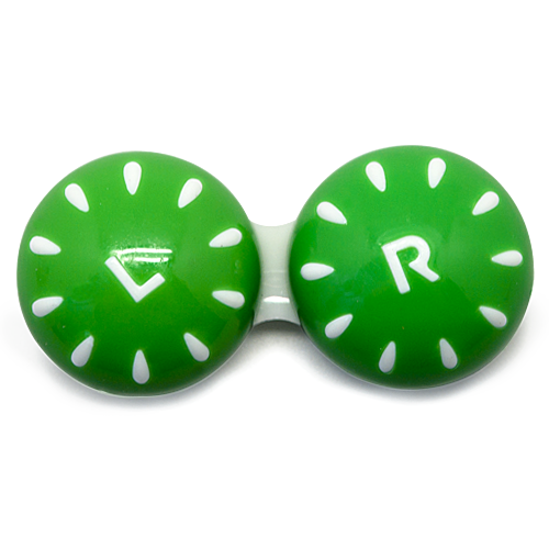 Контейнер для контактных линз "Strokes" (зеленый)