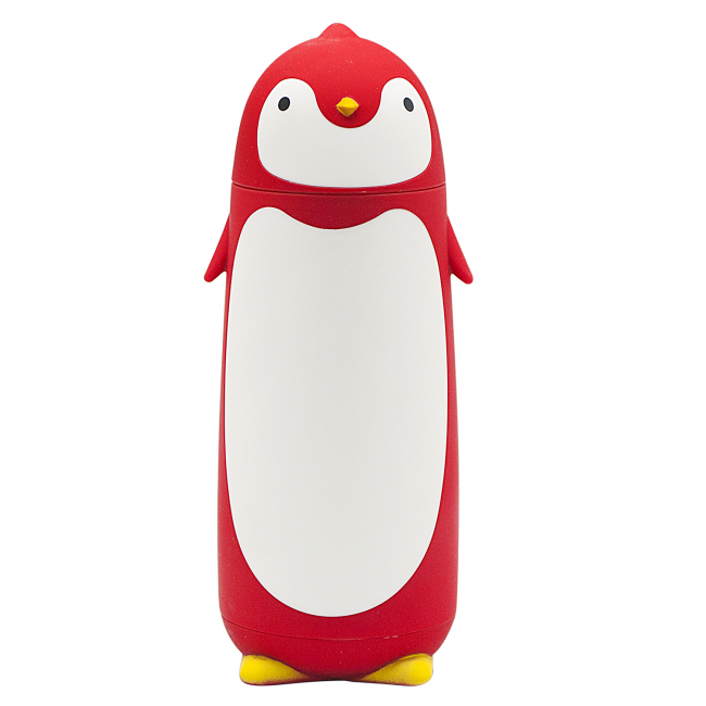 Тамблер-термос "Пингвин" (красный)
