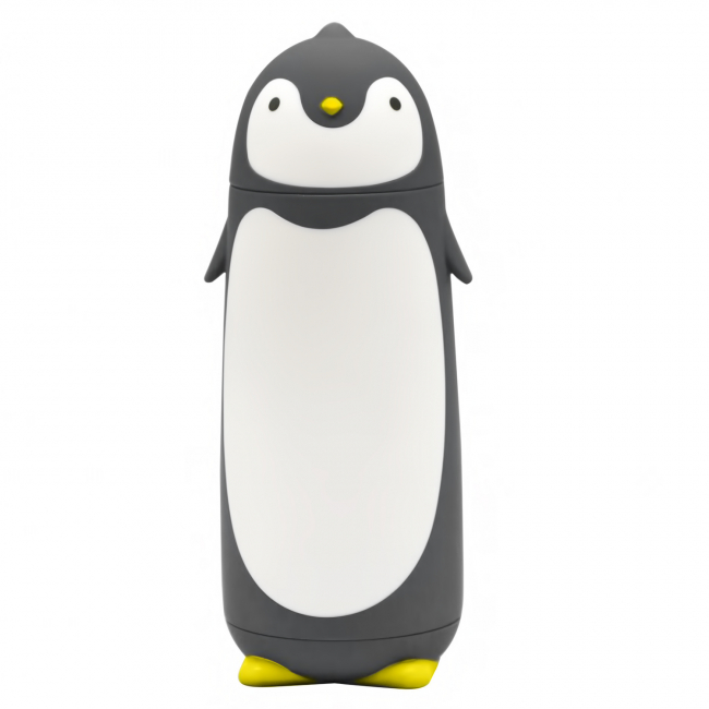 Тамблер-термос "Пингвин" (серый)