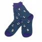 Носки "Маленькие панды" (сине-фиолетовые)