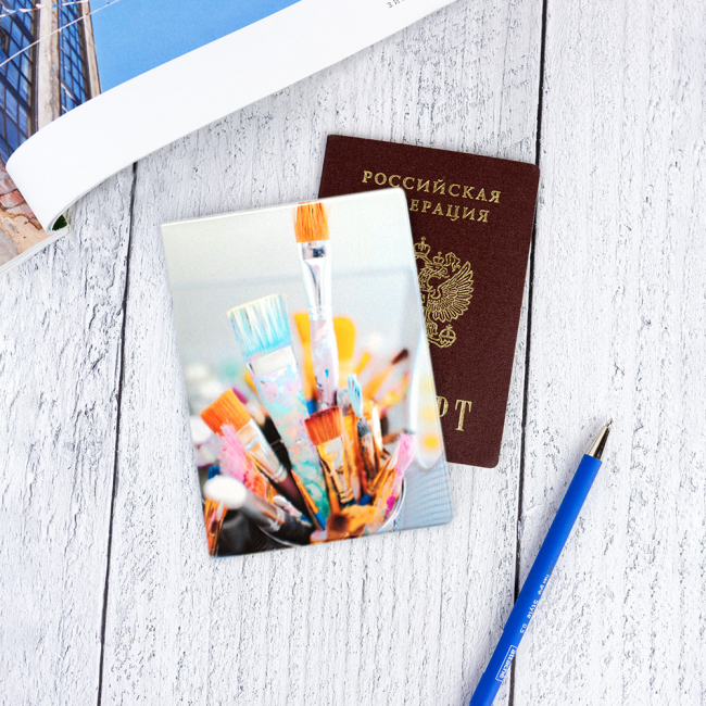 Обложка для паспорта "Art brushes"