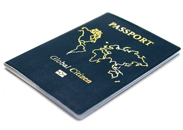 Обложка для паспорта "Global citizen"