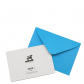 Поздравительный конверт с карточкой (голубой)