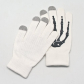 Сенсорные перчатки "Bones" (белые)