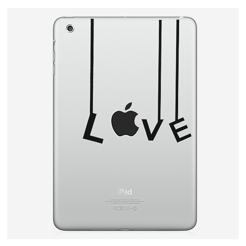 Наклейка для iPad mini "Love"