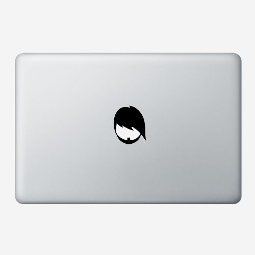 Наклейка для MacBook "Beard"