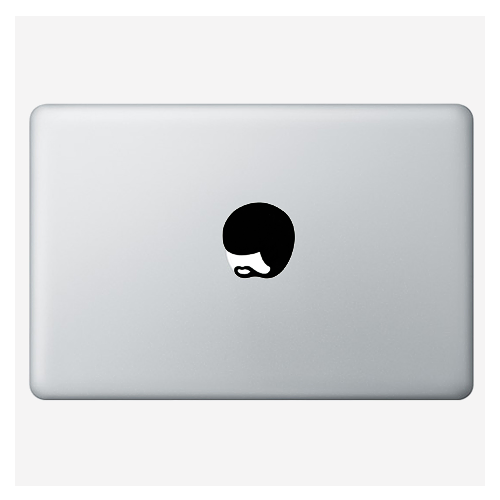 Наклейка для MacBook "Bearded"