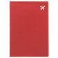 Обложка для паспорта "Самолет" (красная)