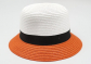 Шляпа "Summery" (белая с оранжевым)