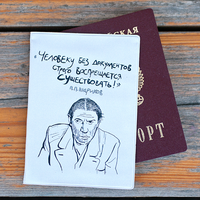Обложка для паспорта "Без документов"