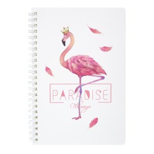 Тетрадь "Pink Flamingo" (перья)