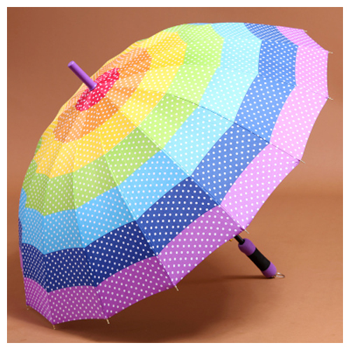 Зонт "Rainbow with dots"