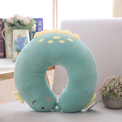 Подушка для путешествий "Дино" (зеленая)