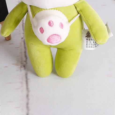 Игрушка-подушка "Котя в кигуруми" (зеленый) 24см