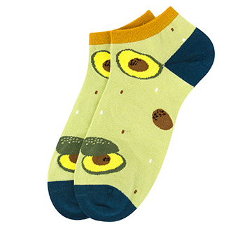 Короткие носки с авокадо