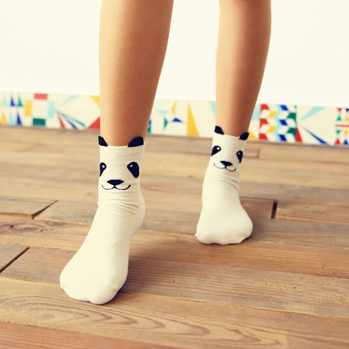 Носки "Панда" (белые)