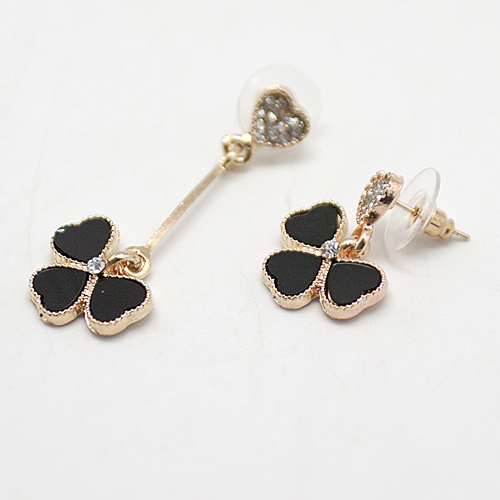 Серьги "Shamrock" (черные)