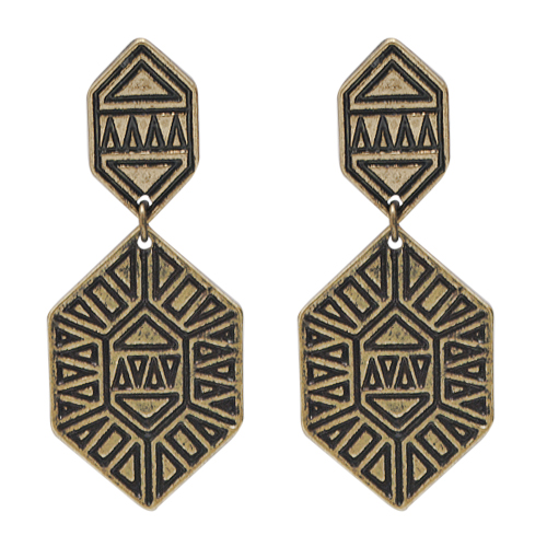 Серьги "Ethnic" (черные)