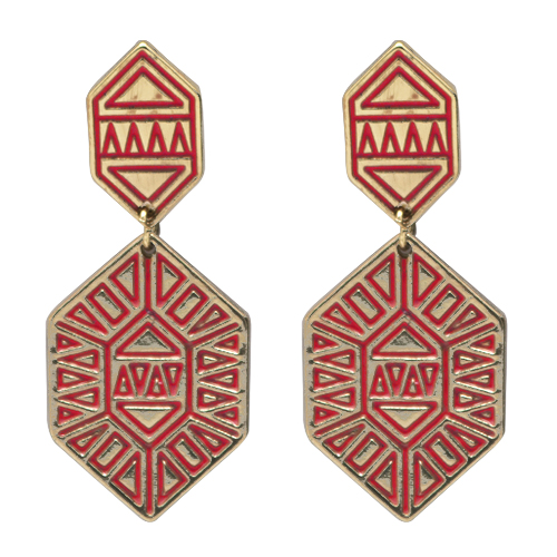 Серьги "Ethnic" (розовые)