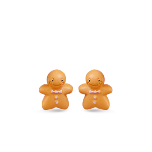 Серьги-гвоздики "Gingerbread Man"