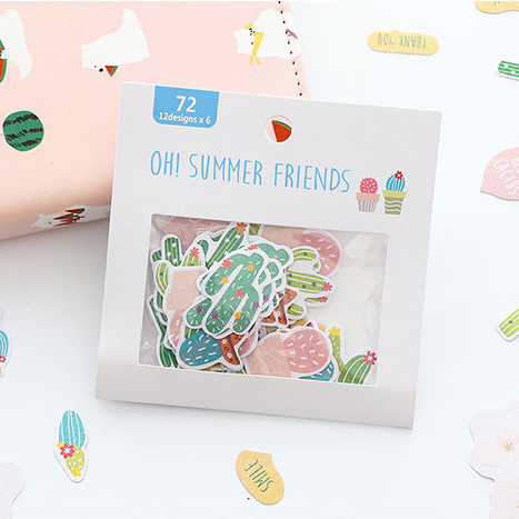 Набор стикеров "Ассорти" (кактусы)