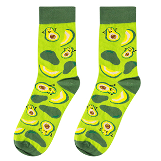 Высокие носки с авокадо