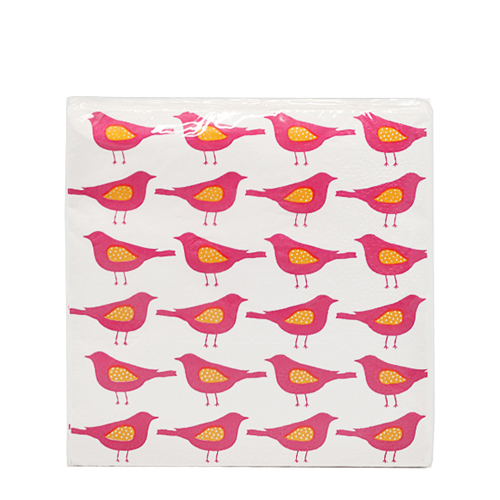 Салфетки "Pink birds"