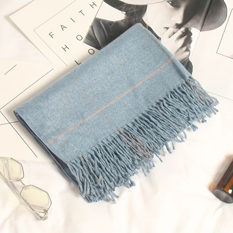 Шарф "Лондон", голубой