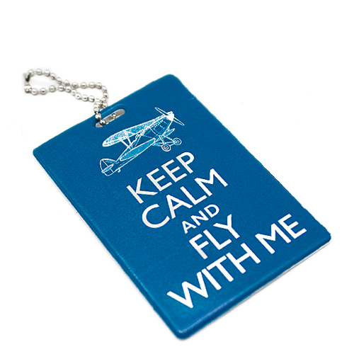Бирка на багаж "Keep calm & Fly with me"