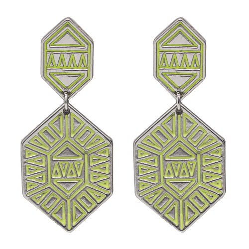 Серьги "Ethnic" (салатовые)