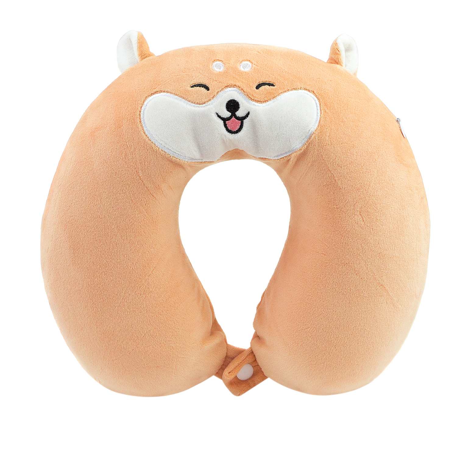 Подушка для путешествий "Корги" (беж), Memory Foam