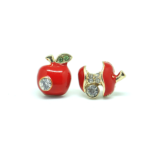 Серьги-гвоздики "Apple"