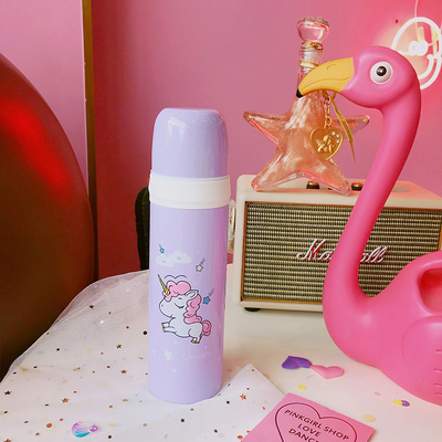 Термос "Единорожка" (фиолетовый)