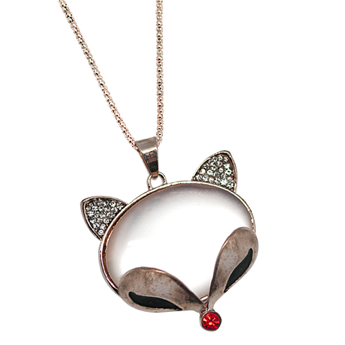 Подвеска "Cat & red strass"