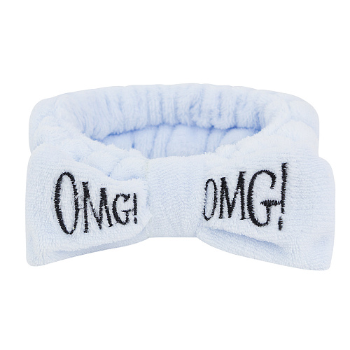 Повязка на голову "OMG!", голубой