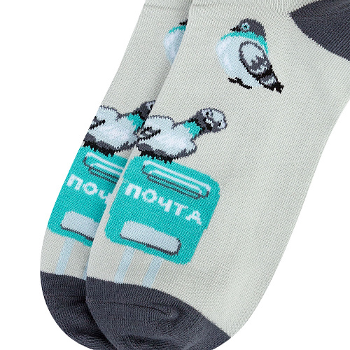 Носки "Голуби и почта", разм.40-45