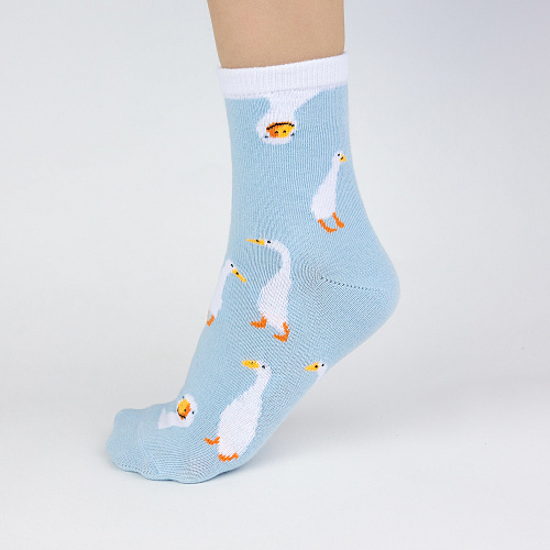 Носки детские "Гуси", разм.20-22 (7-9 лет)