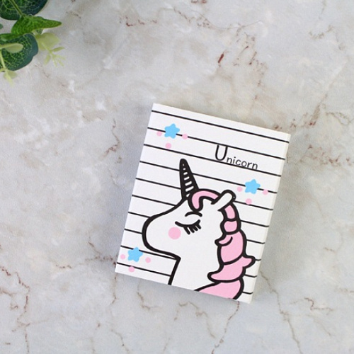 Набор стикеров "Единорожка" (белый)