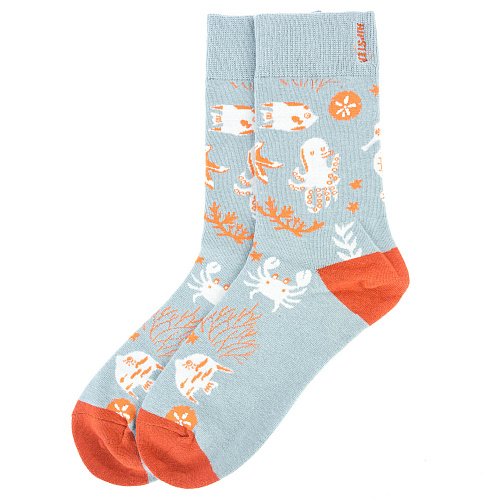 Носки "Морские жители" (голубые)