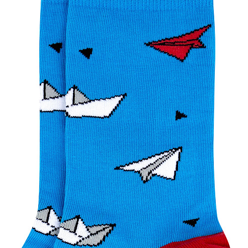 Носки "Бумажные самолетики", разм.40-45
