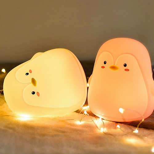 Ночник "Пингвин" (белый)