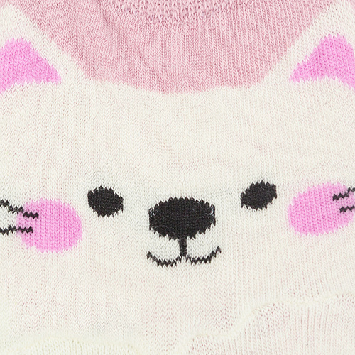 Носки короткие "Cute faces" (кот белый)