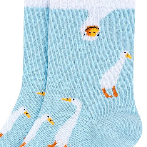 Носки детские "Гуси", разм.20-22 (7-9 лет)