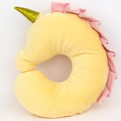 Подушка для путешествий "Единорог" (желтый)