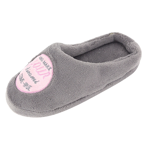 Тапочки "Мечты о единороге" (серые)