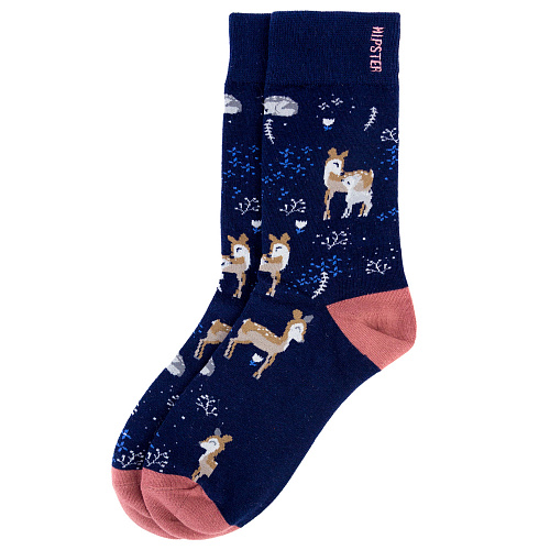 Носки "Олени" (синие)